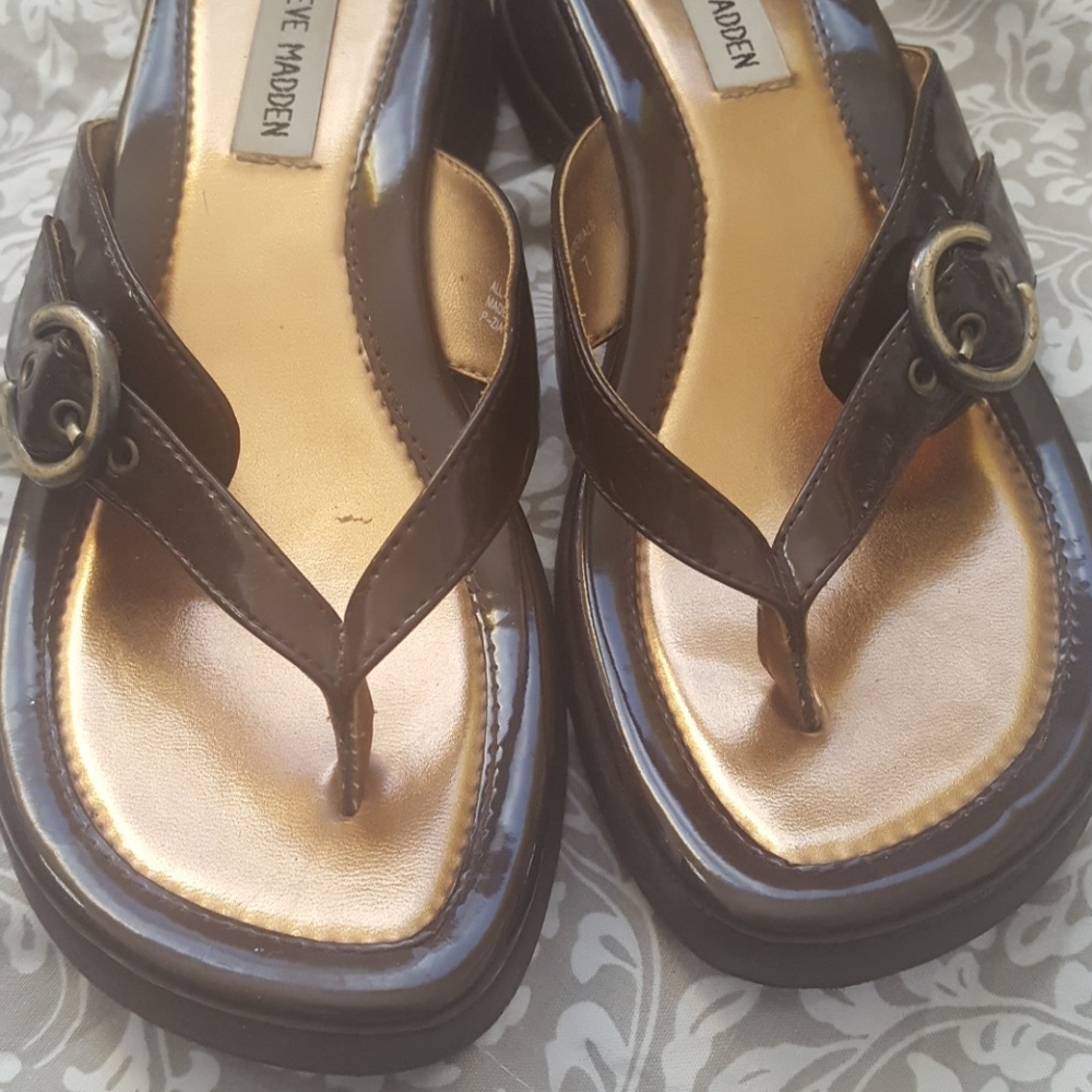 Steve Madden Buckle Sandals - Picture 5 of 6